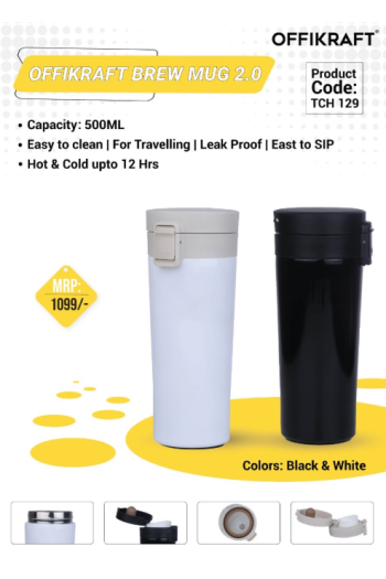 Offikraft Brew Mug 2.0 - Black